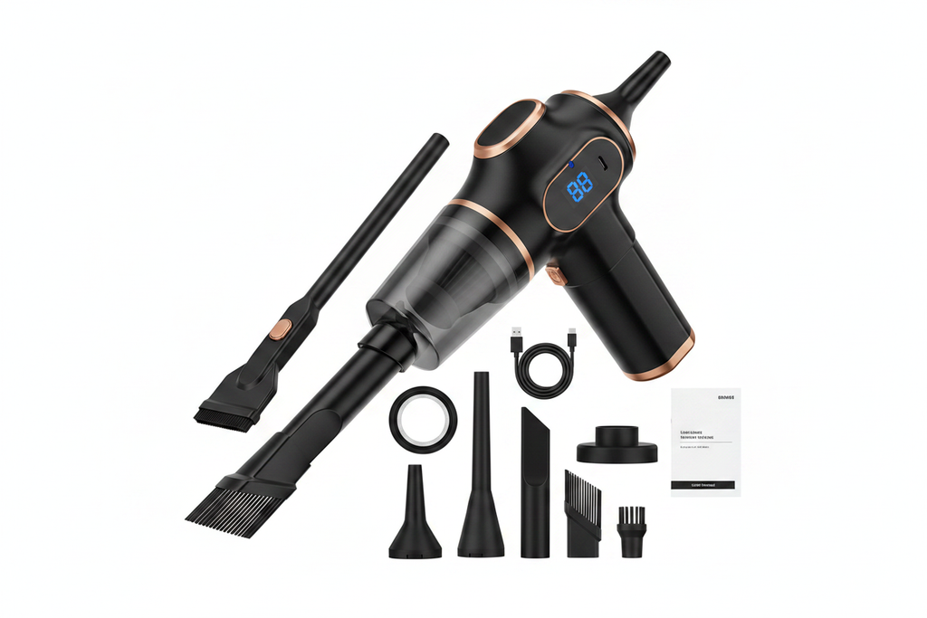 Aspirateur noir avec accessoires