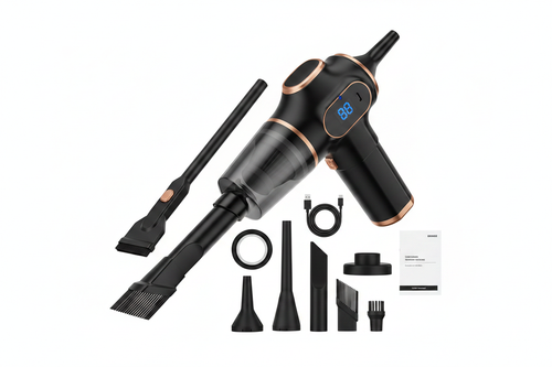 Aspirateur noir avec accessoires