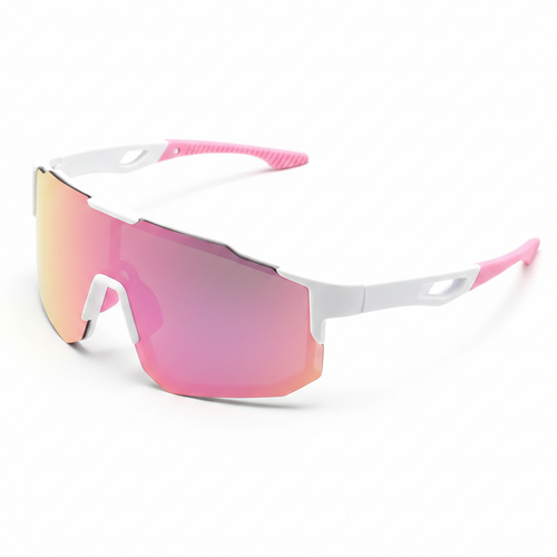 Lunettes roses fond blanc